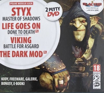 Gry CD-Action 2x DVD 259: Styx, Viking, Dark Mod