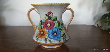 Unikatowy wazon włoski ceramiczny,sygnowany,nowy 