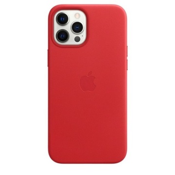 Skórzane etui z MagSafe do iPhone 12 Pro Max Red