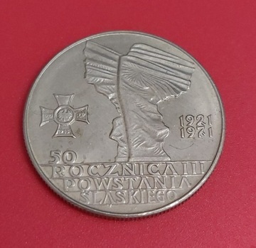 10zł 1971 r. 50 rocznica III powstania Śląskiego 