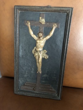 Chrystus , płaskorzeźba drewno ,XVIII w , Włochy 