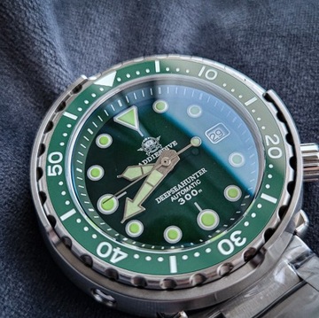 Zegarek addiesdive diver typu tank zielony męski automat nowy