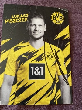 Oryginalny autograf Łukasza Piszczka BVB 