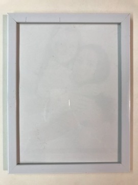 Ramka na zdjęcie 180 x 240 mm, biała, szkło