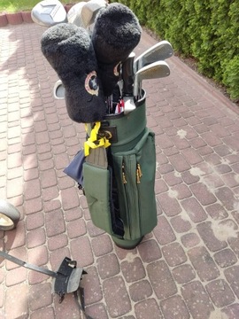 Kompletny zestaw kijów golfowych, z torbą golfową
