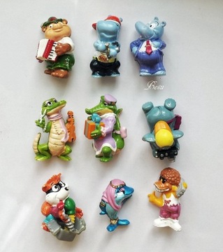 9szt Figurki kinder niespodzianka vintage lata 90