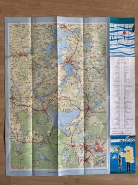 Mapa PRL ,,wielkie jeziora mazurskie”1981 rok