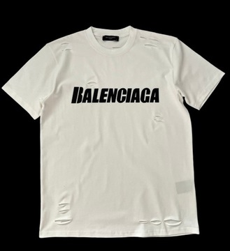 Balenciaga t shirt męski pocięty rozm M i L dostępne