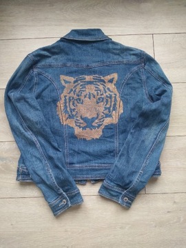 Katana jeansowa kurtka dżinsowa lew Toxik3 XL 42