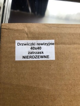 Drzwiczki rewizyjne nierdzewne 40x40 zatrzask nowe