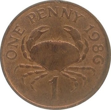 Guernsey 1 penny 1986, KM#40