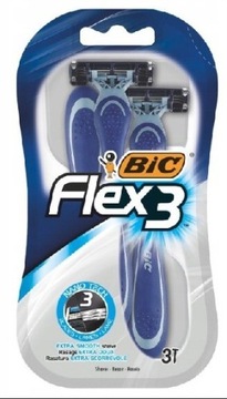 Maszynki BIC Flex 3 opakowanie 3 sztuki