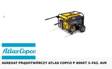 Agregat pradotwórczy Atlas Copco P 8000T 3-faz