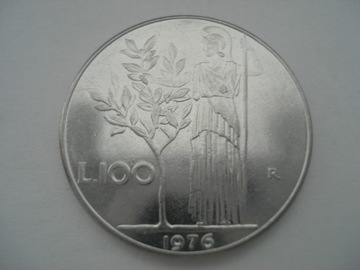 Włochy 100 lirów 1976