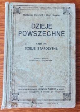 Dzieje powszechne cz.I W. Osterloff J. Szuster