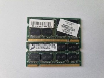 RAM 2x2GB PC26400S-666-13-F1 DDR2 HP SPARE  598858