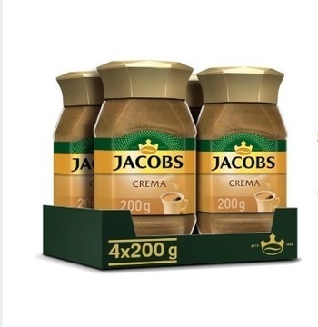 Kawa rozpuszczalna Jacobs Crema Gold 4 szt po 200g