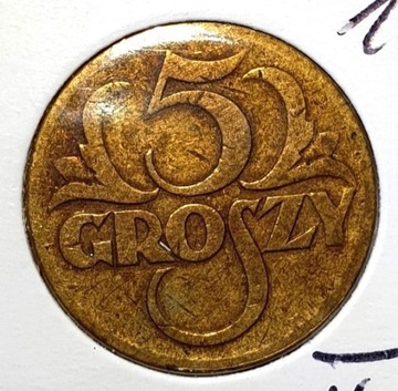 5 groszy 1923r, II RP , mosiądź