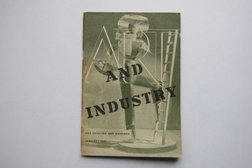 ART AND INDUSTRY czasopismo styczeń 1949