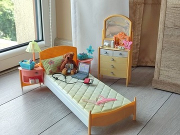 Barbie meble furniture sypialnia bedroom 1998