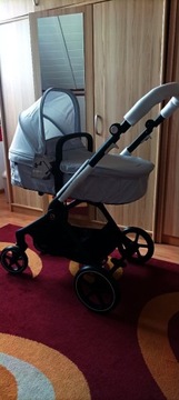 Wózek Cybex Eos Basic 3w1 Lava Grey, adaptery, fotelik Cybex Aton B2 I-size