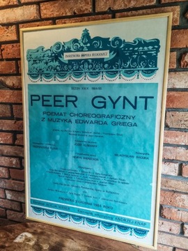 Plakat Peer Gynt Państwowej Opery Bydgoszcz 1984r.