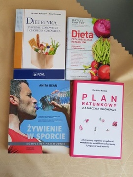 Zestaw książek o tematyce zdrowego Odżywiania