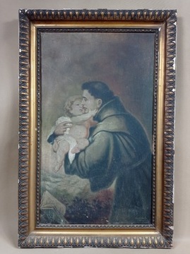Święty Antoni stary wielki obraz na płótnie 
