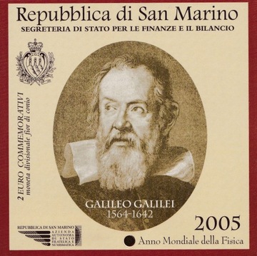 2 EURO – GALILEO GALILEI – 2005 – BLISTER 