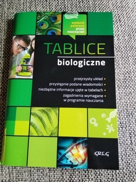 TABLICE BIOLOGICZNE GREG