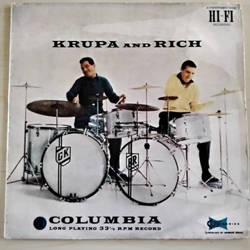 Krupa & Rich - Gene Krupa, Buddy Rich LP MONO