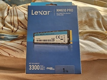 Dysk SSD Lexar NM610 Pro 1TB M.2 2280 PCIe Gen3x4 Nvme 1.4 Nowy 0 godz