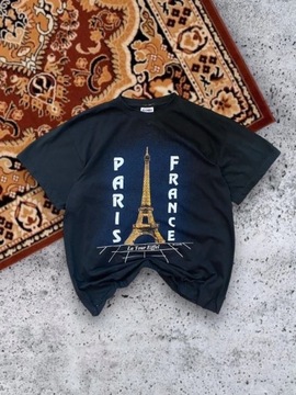 T-shirt koszulka czarna Paris France