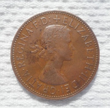 Wielka Brytania UK Elżbieta II 1 pens penny 1964