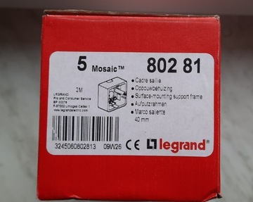 LEGRAND Mosaic 80281 40mm PUSZKA NATYNKOWA 5szt.