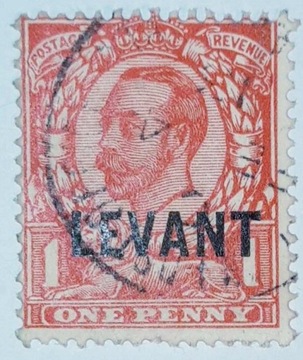 Turcja. Brytyjski Levant. Znaczek z 1912 roku.