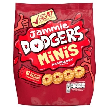 Jammie Dodgers Minis Raspberry ciastka 120g