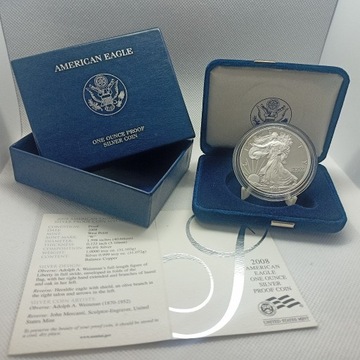 AMERICAN EAGLE 2008 AMERYKAŃSKI ORZEŁ PROOF ASE