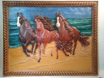 Obraz Konie w galopie
