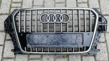Atrapa Grill Audi Q3 8U0 pionowy chrom+PDC