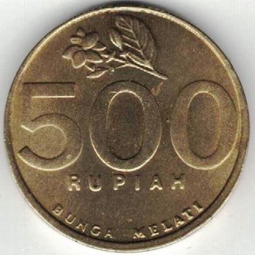 Indonezja 500 rupii 2001 24 mm nr 1