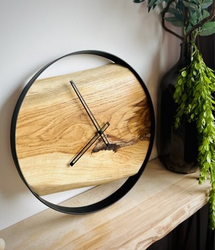 Zegar w stylu loft. Ręcznie robiony. 45 cm 