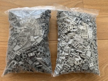 Lego mix 1kg szarych klocków