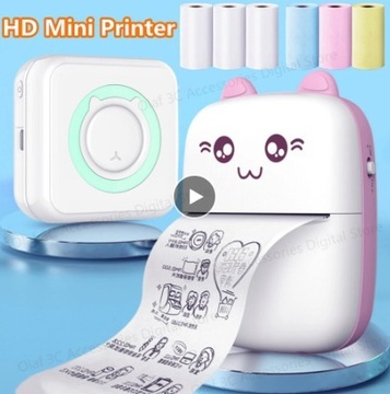 Mini drukarka termiczna dla dzieci i dorosłych