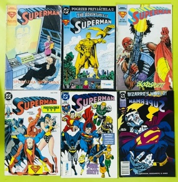 Komiksy zestaw Superman 12 numerów różne