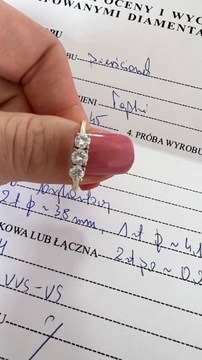 Pierścionek z diamentami 0,66 ct, rozmiar 17