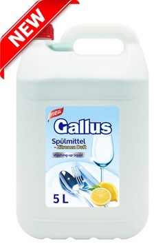 Płyn do mycia naczyń- 5L cytryna, Gallus