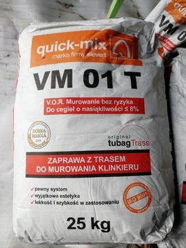 Zaprawa do murowania klinkieru VM 01 T. Grafit