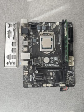 Płyta główna GA-B85M-D2V + ram + procesor 