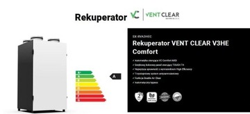 Rekuperator Vent Clear V3HEComfort 370m3
